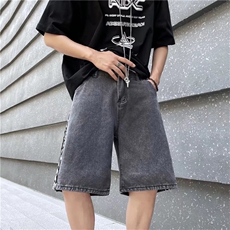 夏季牛仔短裤男潮牌ins五分裤D6652P35，男装牛仔裤，星座1116-2
