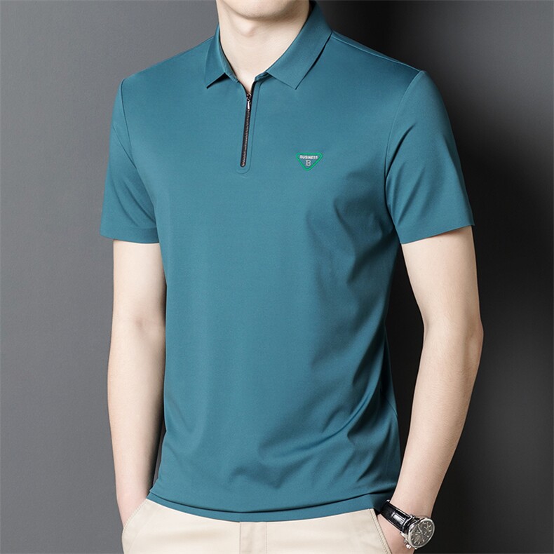 短袖T恤男夏季百搭T恤中青年男翻领休闲POLO打底衫上衣HM2212-P70,男装Polo衫,星座1105-3