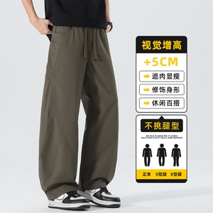 美式弯刀休闲裤男2026直筒工装裤宽松阔腿百搭运动长裤Z2575-P45图片