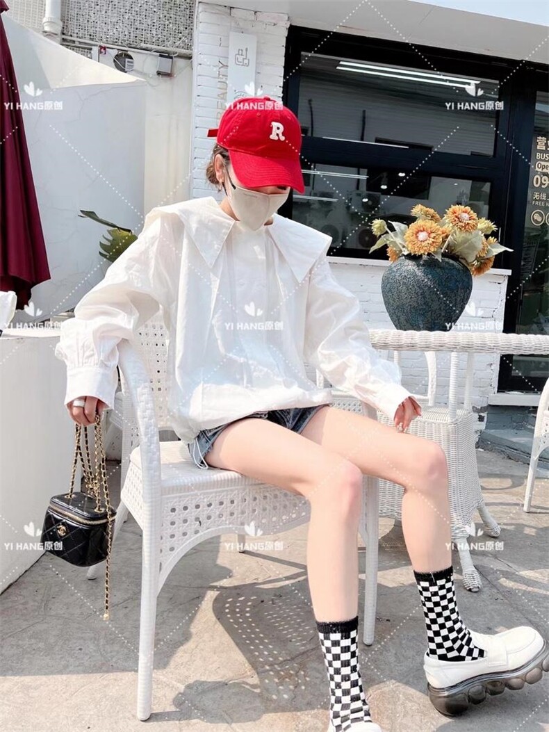 双排扣衬衣可当开衫颜色超赞，其它，一杭