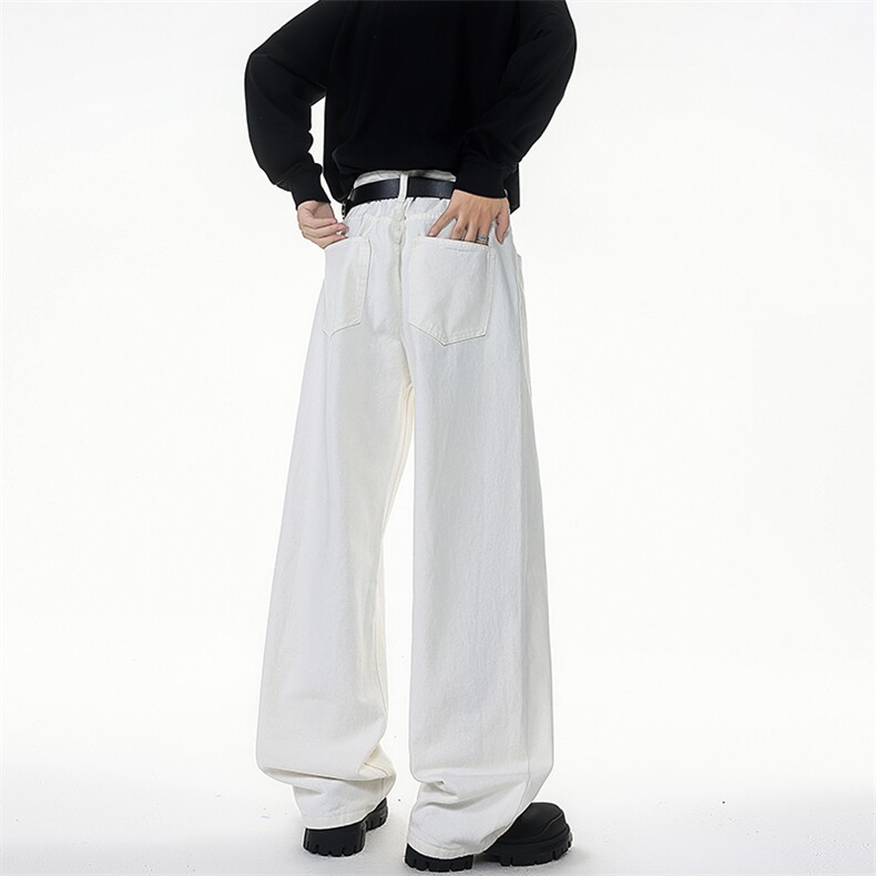 加长版裤子男高个子阔腿直筒牛仔裤190cm115休闲百搭长裤KZ079P48,男装牛仔裤,电商B312