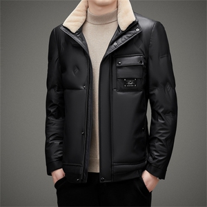 CAH2805钱塘2020-2冬季厚款时尚休闲简约百搭中年男士羽绒服P230图片