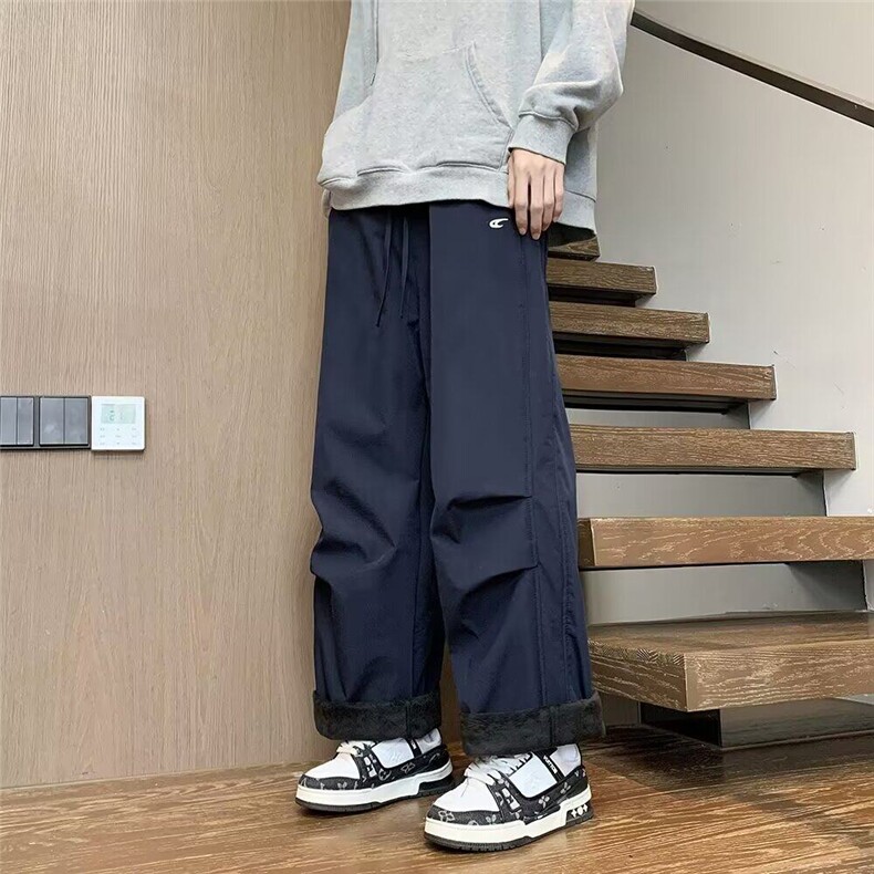 加绒美式工装冲锋裤男宽松户外防水登山长裤K6030-常规35-加绒40,男装工装外套,星座412-3