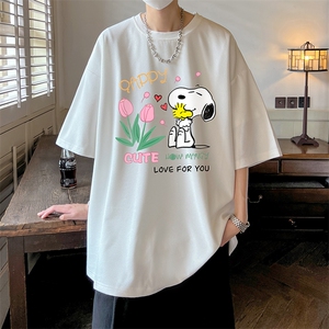 华夫格t恤男短袖男大码五分袖  酒店风 HT73324-P22图片