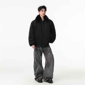 现货-冬季美式大毛领毛领棉服外套潮牌棉衣218-7-M134-P155-控208图片
