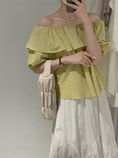 两穿荷叶边小衫，其它，驿谷