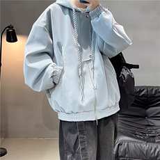 JK756-P75-雾面PU皮衣夹克美式机车服休闲连帽外套，男装夹克，星座1811B