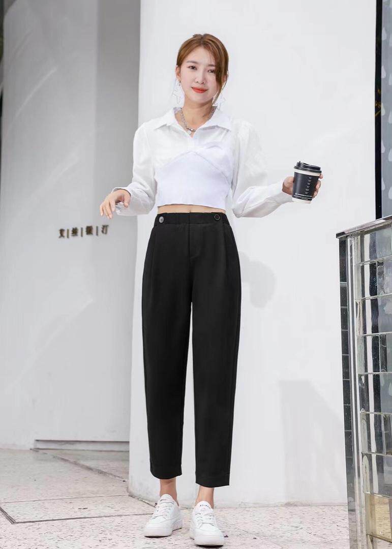 秋季卫裤两粒扣，女装休闲裤，LC裤子