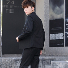 T2Z8632P125西服套装男两件套韩版修身商务职业正装西装新郎结婚，男装西服，星座510A-2