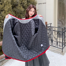 冬装复古刺绣内胆羽绒90绒毛呢外套2C050-1299-P285-K398，女装羽绒服，2C050