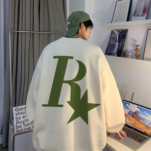 棉圆领卫衣美式街头印花JK23411特批p25-控48图片
