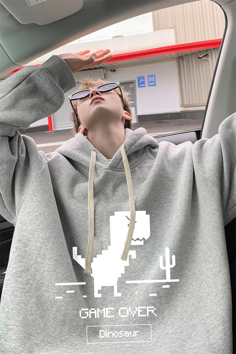 8XL连帽卫衣男大码胖子帽衫大号运动服WY2315-P35加绒款-P40,男装卫衣,电商A040