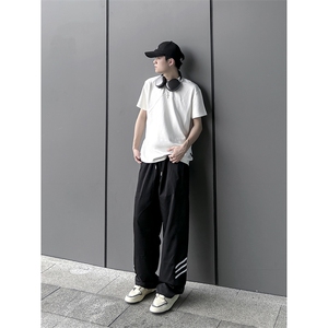 B221 美式ins街头hiphop休闲情侣宽松运动裤子 LK23117-P60 控78图片