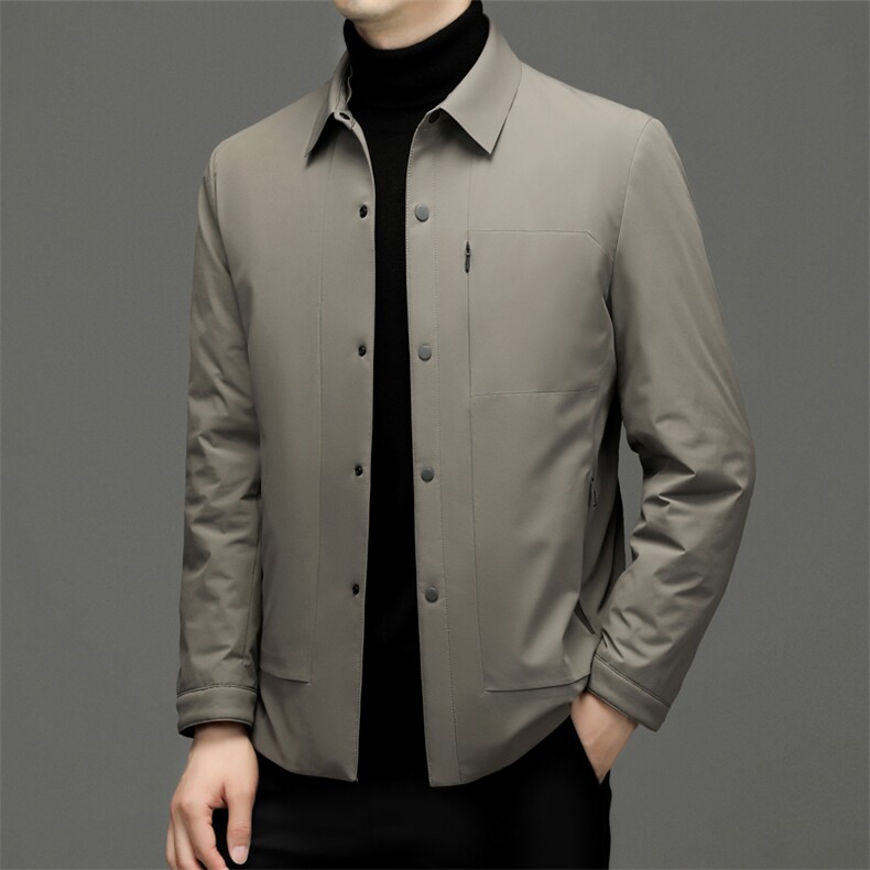 CDY7707钱塘2020-2中老年男士翻领商务休闲羽绒服外套数据好P250,男装羽绒服,钱塘207-2