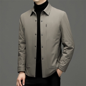 CDY7707钱塘2020-2中老年男士翻领商务休闲羽绒服外套数据好P250