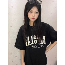 万针全刺绣工艺抖音得物高品质260克重磅纯棉双纱美式高街短袖T恤，男装T恤，电商A486-1