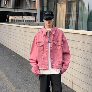Wt3337-P62美式短款街头短款牛仔夹克图片