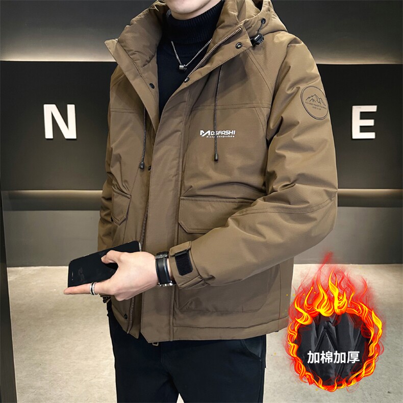 加棉加厚冲锋衣工装连帽夹克男士休闲外套DS-A329-JR2328-P125,男装夹克,电商A329