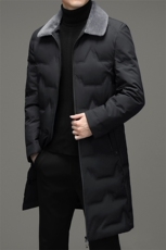 CXZZF18钱塘2020-2中年男士冬季新款厚款商务休闲长款羽绒服P245，男装羽绒服，钱塘207-2