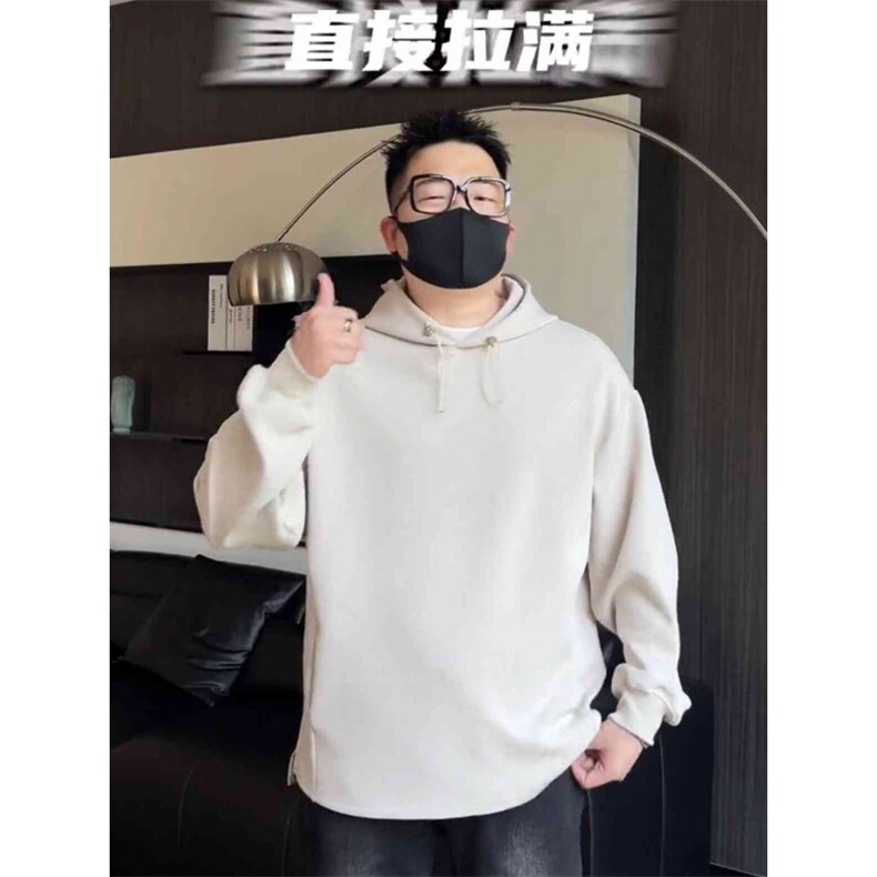 气质日系ins潮流原宿简约文艺新款慵懒流行百搭时尚连帽卫衣图片