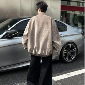 设计感夹克男女春秋季2025新款高级感老钱风格立领外套W9346/P86图片