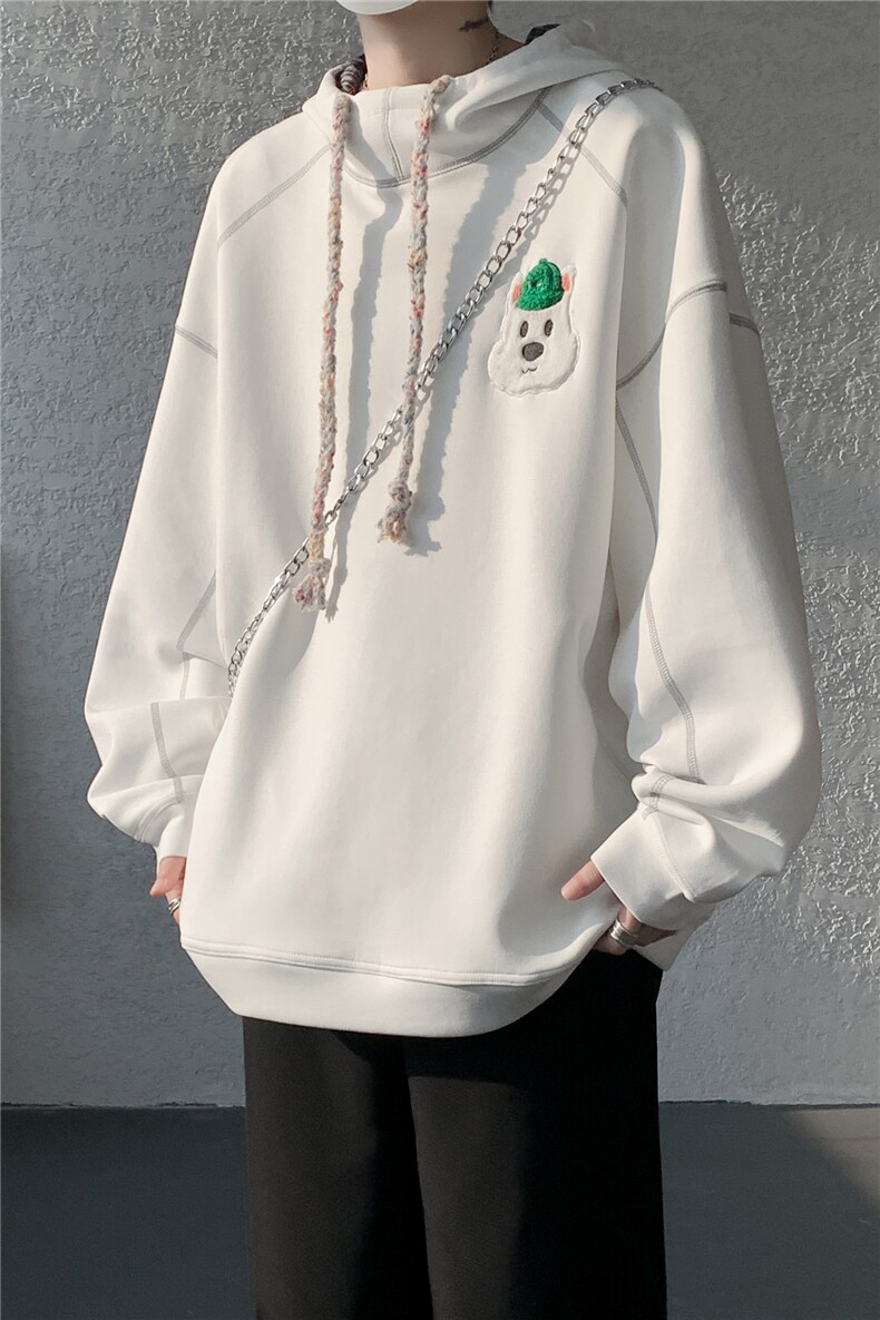 6XL-M重磅刺绣连帽卫衣男高街套头打底上衣WY47-P88,男装T恤,电商D206-1