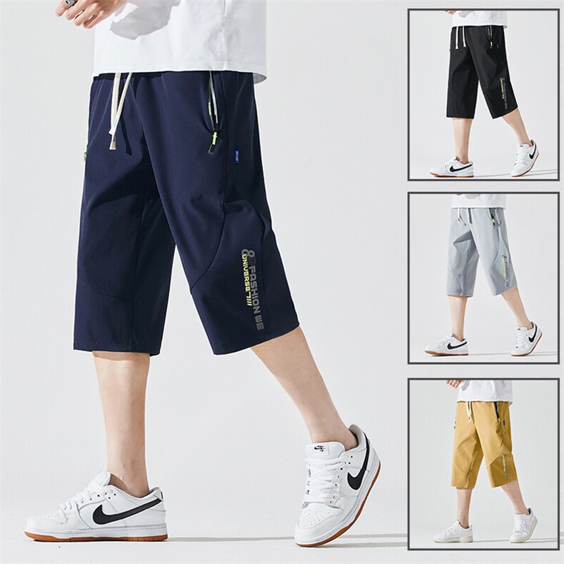2025夏季新款男士七分裤时尚休闲马裤潮流男裤子KZ1086-P28,男装休闲裤,星座217-4