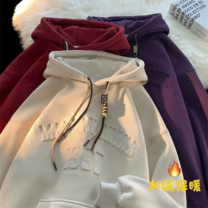 冬天加绒加厚钢印宽松卫衣 YT04 P65 控79图片