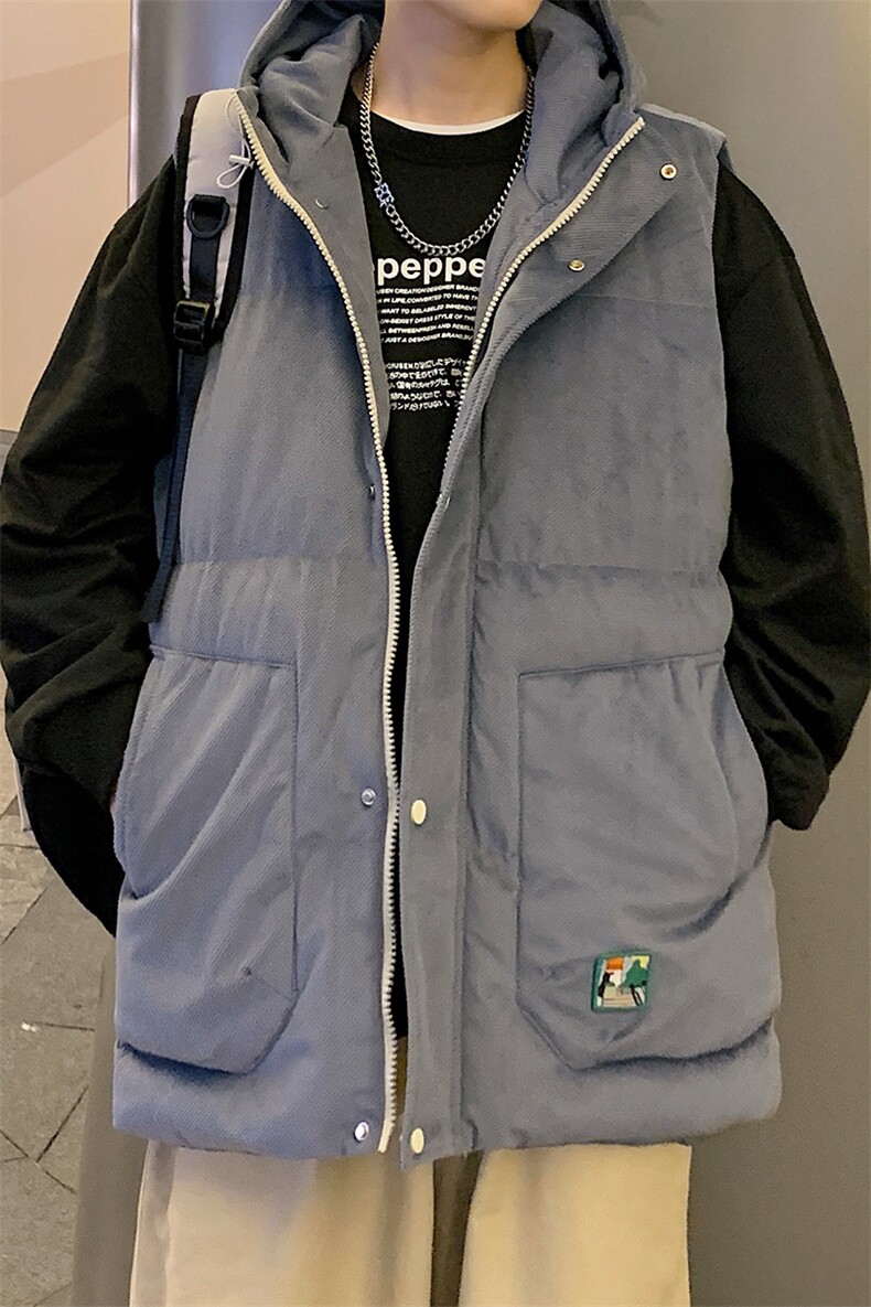 冬款加棉加厚连帽棉服潮牌马甲背心棉衣外套男士8130-P95控价118,男装背心/马甲,电商A441-1