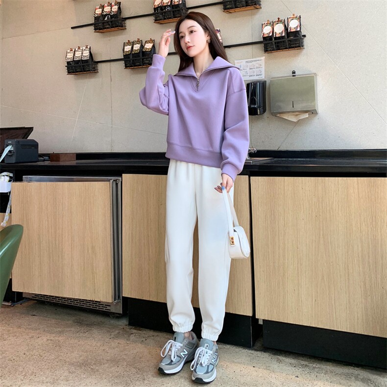 秋冬百搭卫衣女装2025年新款慵懒风小个子减龄漂亮洋气宽松上衣服,女装套装/套裙,梦懿尔