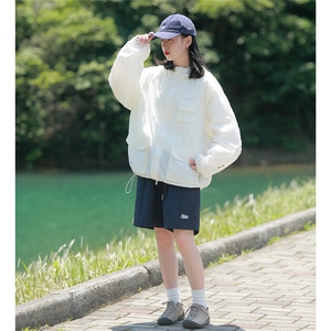 糖果色夏季薄款防晒衣服女设计感多口袋户外潮牌工装冲锋衣外套bf图片