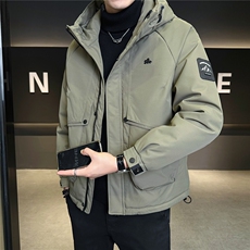 标50绒工装羽绒服男冬季2025新款冲锋衣外套A313-58020-P205，男装夹克，电商A313
