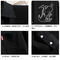QC58172-P45亚七分袖衬衫男大码五分袖衬衣男短袖，男装衬衫，电商A040A