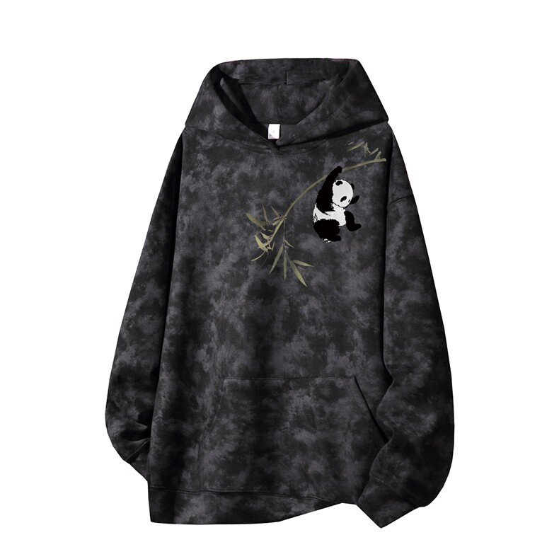 得物供货、重磅420克现货麂皮绒扎染卫衣HD019-1-WL25427ZR-P45,男装卫衣,电商019-1