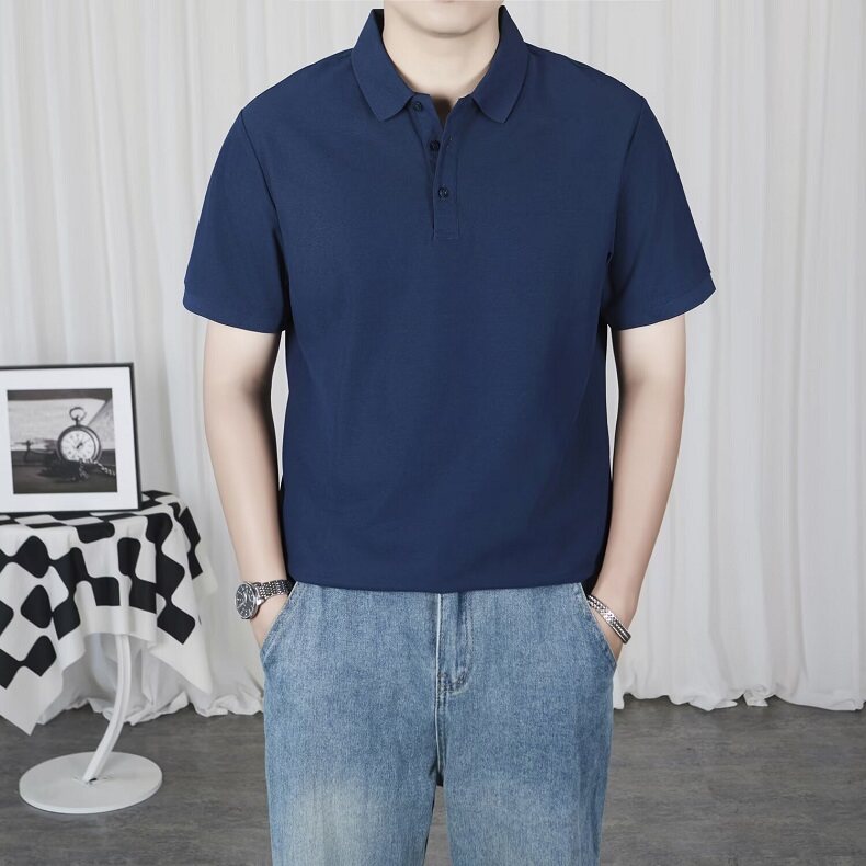 轻熟风男装Polo衫男短袖夏季青少年潮流T恤上衣打底衫 P601图片