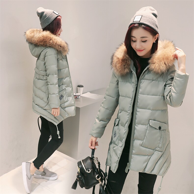 长袖连帽拉链气质显瘦2020年冬季直筒棉衣/棉服,女装棉衣/棉服,笃写