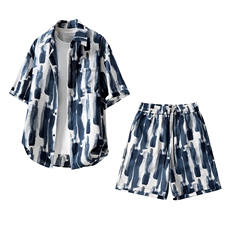 藏青色套装