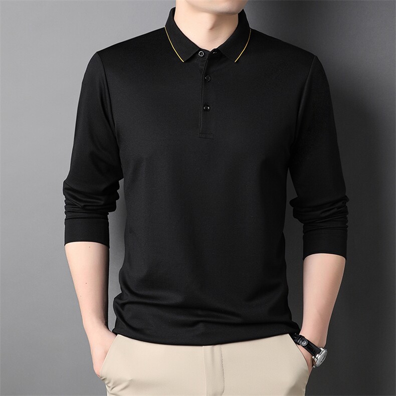 QC807钱塘2020-2中青年男士秋季薄款时尚休闲简约长袖T恤P62,男装T恤,钱塘207-2