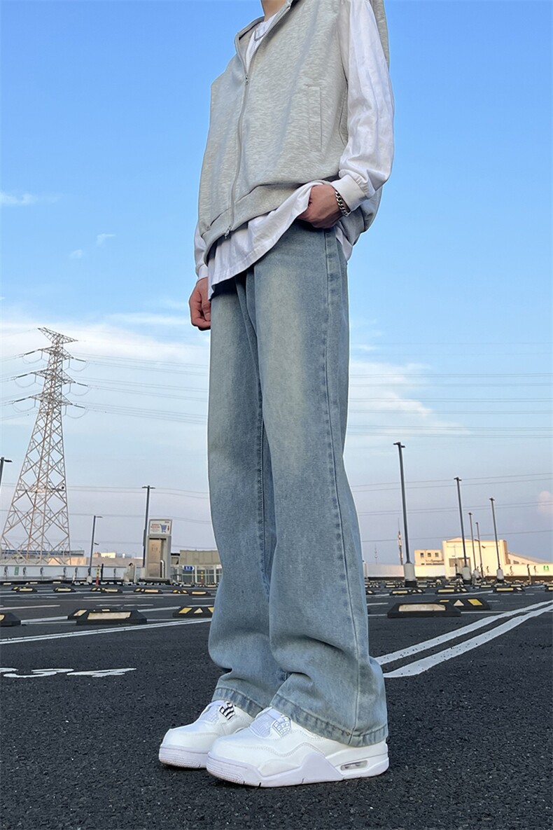 A178秋冬季牛仔裤男直筒修身显瘦百搭潮牌裤子740P40限价59,男装牛仔裤,电商A178