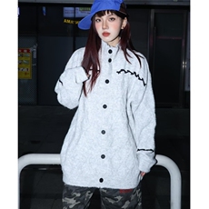 连帽毛衣开衫女秋冬季加厚韩系软糯宽松慵懒高级感针织衫外套上衣，男装针织衫/毛衣，星座506A