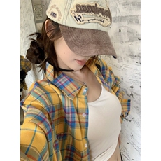TC713-P45男女款情侣学生早秋宽松长袖衬衫上衣，女装衬衫，星座617A-2