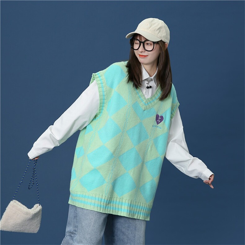 针织马甲百搭学院风JKDK校服班服制服情侣装/BX03P50,男装工装外套,电商D325