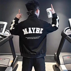 D61高级感刺绣棒球服外套男士时尚潮牌宽松上衣立领短款夹克，男装夹克，星座308A-1（原309B-1）
