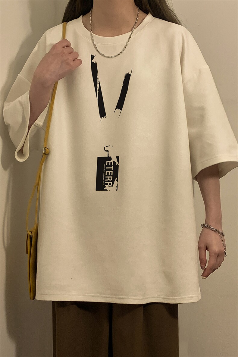 中性2026夏装麂皮绒半袖上衣男女情侣夏季大码宽松短袖T恤S315P28,男装T恤,电商A233-1