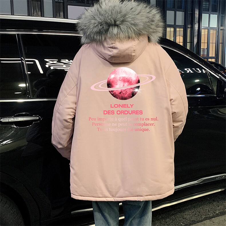 MM48184-P130冬季大毛领棉衣男士大码加厚棉袄男棉服,男装棉衣,电商A040