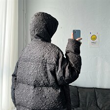 2025年冬季新款棉衣大码压皱连帽棉袄棉服 A071-M12-P125图片