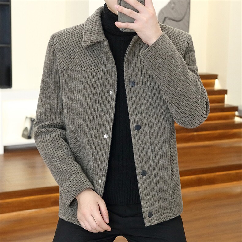 抖音新款男士商务休闲毛呢大衣短款潮流夹克外套上衣D21P145控238,男装毛呢大衣,电商B226