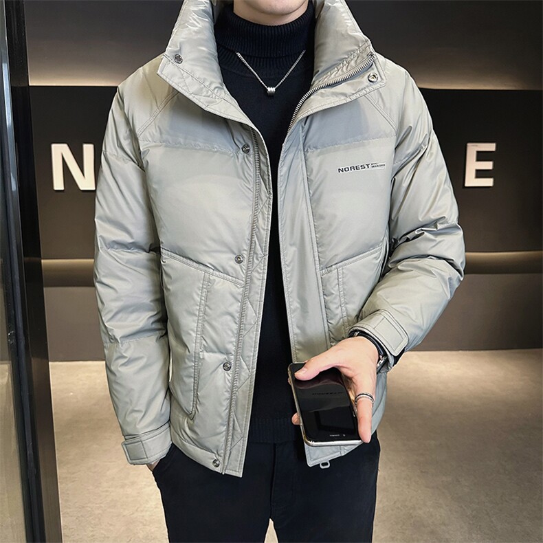2024新款冬季羽绒服男士外套潮牌立领上衣A313-6301-P175控价258,男装羽绒服,电商A313