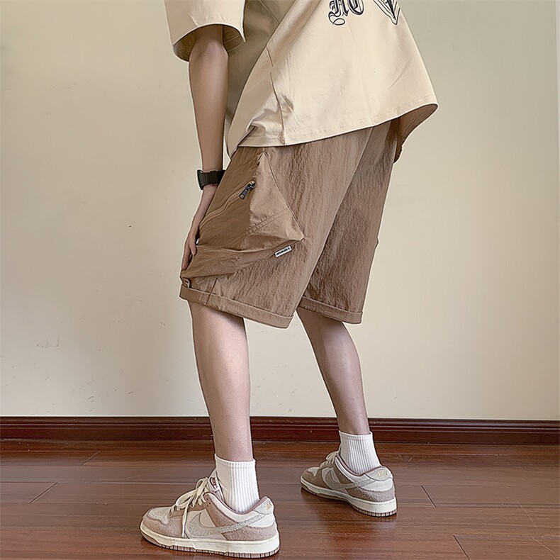 高品质潮流大口袋休闲短裤宽松大码五分裤A161-D9207-P45,男装休闲裤,电商A161