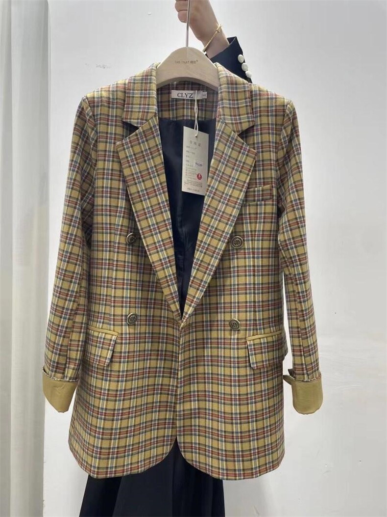 秋季新品格子西服外套，其它，得到THETHAT